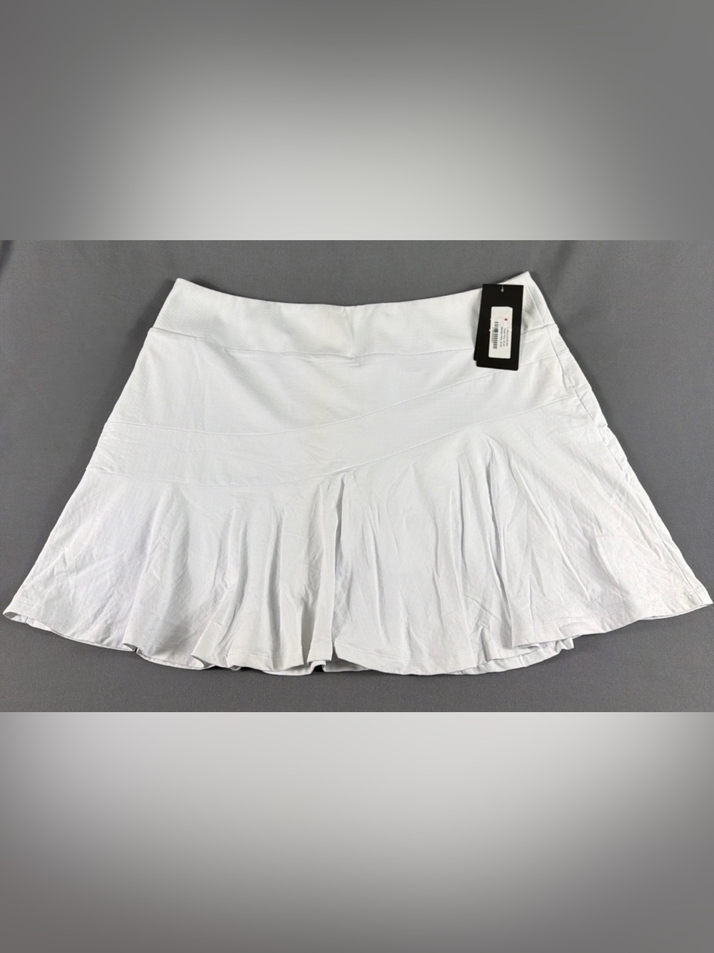 IBKUL Womens Golf Skort Flounce XL White Nylon Polyurethane